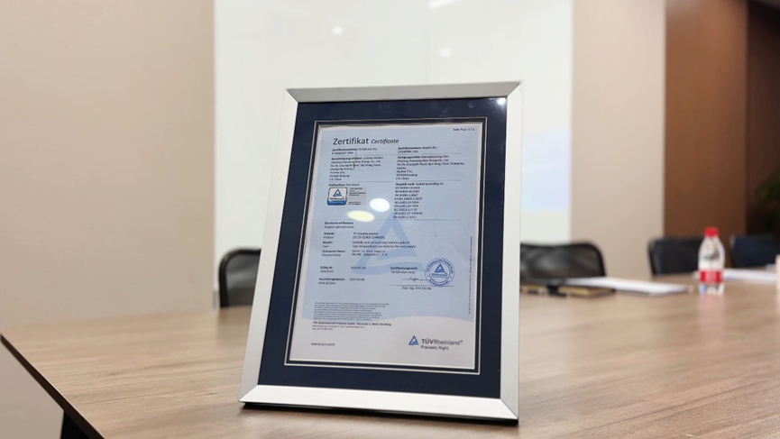 喜報(bào)！熱烈祝賀超翔新能源系列產(chǎn)品成功獲得TüV認(rèn)證